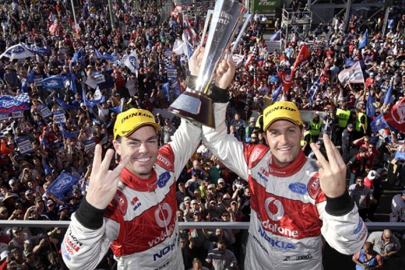 Craig Lowndes and Jamie Whincup 2008 Bathurst 1000
